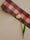 Frise adhésive Cadence Bordeaux déroulée avec tulipe rose — carreaux bordeaux, olive doré et rose poudré Bilboquet Déco