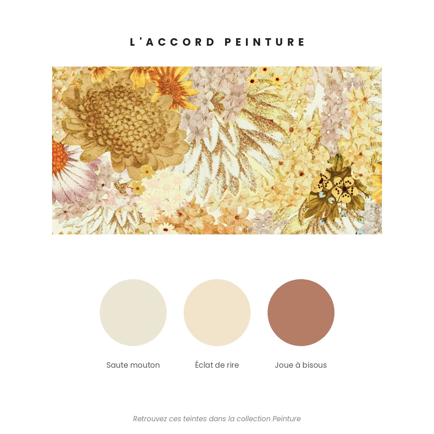 Accord peinture pour le papier peint Odile et Paul — papier peint Odile et Paul Bilboquet Deco