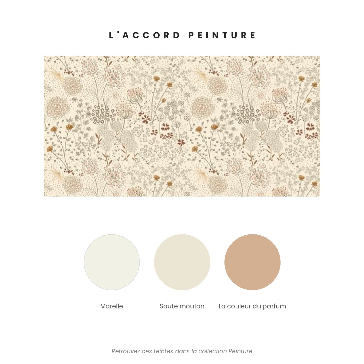 Accord peinture pour le papier peint Rue de la Paix — papier peint Rue de la Paix Bilboquet Deco