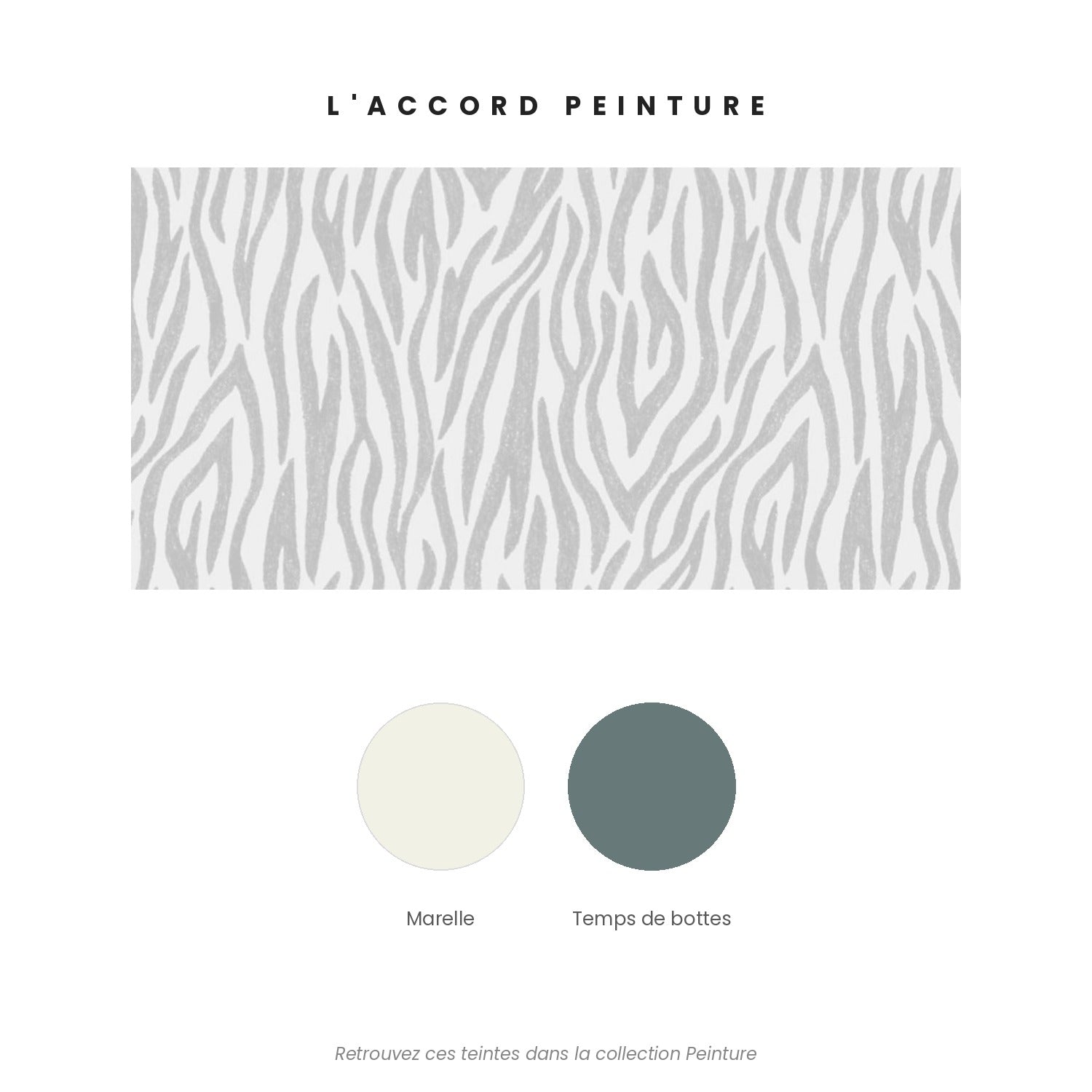 Accord peinture pour le papier peint Safari gris — Marelle et Temps de bottes