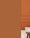 Échantillon de peinture Coup de foudre Bilboquet Deco, orange terracotta présenté dans un intérieur à moulures