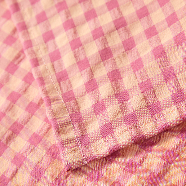 Serviettes de table " un petit creux " - Vichy Framboise
