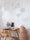 Papier peint panoramique Carpe Diem dans un coin bureau enfant — palmiers, van et planches de surf