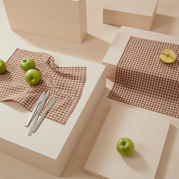 Sets de table " bon app' " - Vichy vert