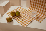 Sets de table " bon app' " - Vichy camel