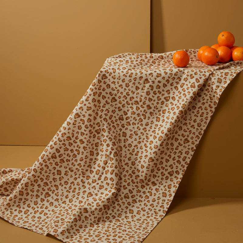 Nappe " à taaable ! " - Léopard camel