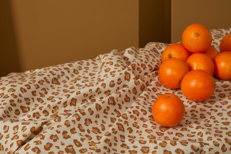 Nappe " à taaable ! " - Léopard camel