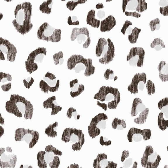 Echantillon - papier peint  "Graou - Noir & Blanc"