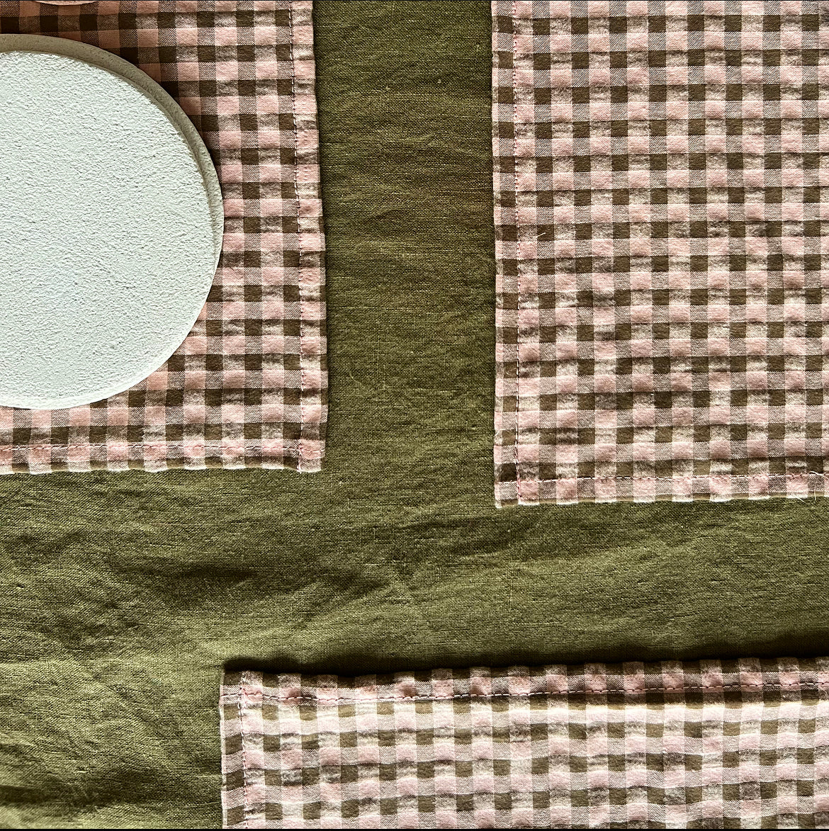 Nappe " à taaable ! " - Kaki-linge de maison-Bilboquet Deco