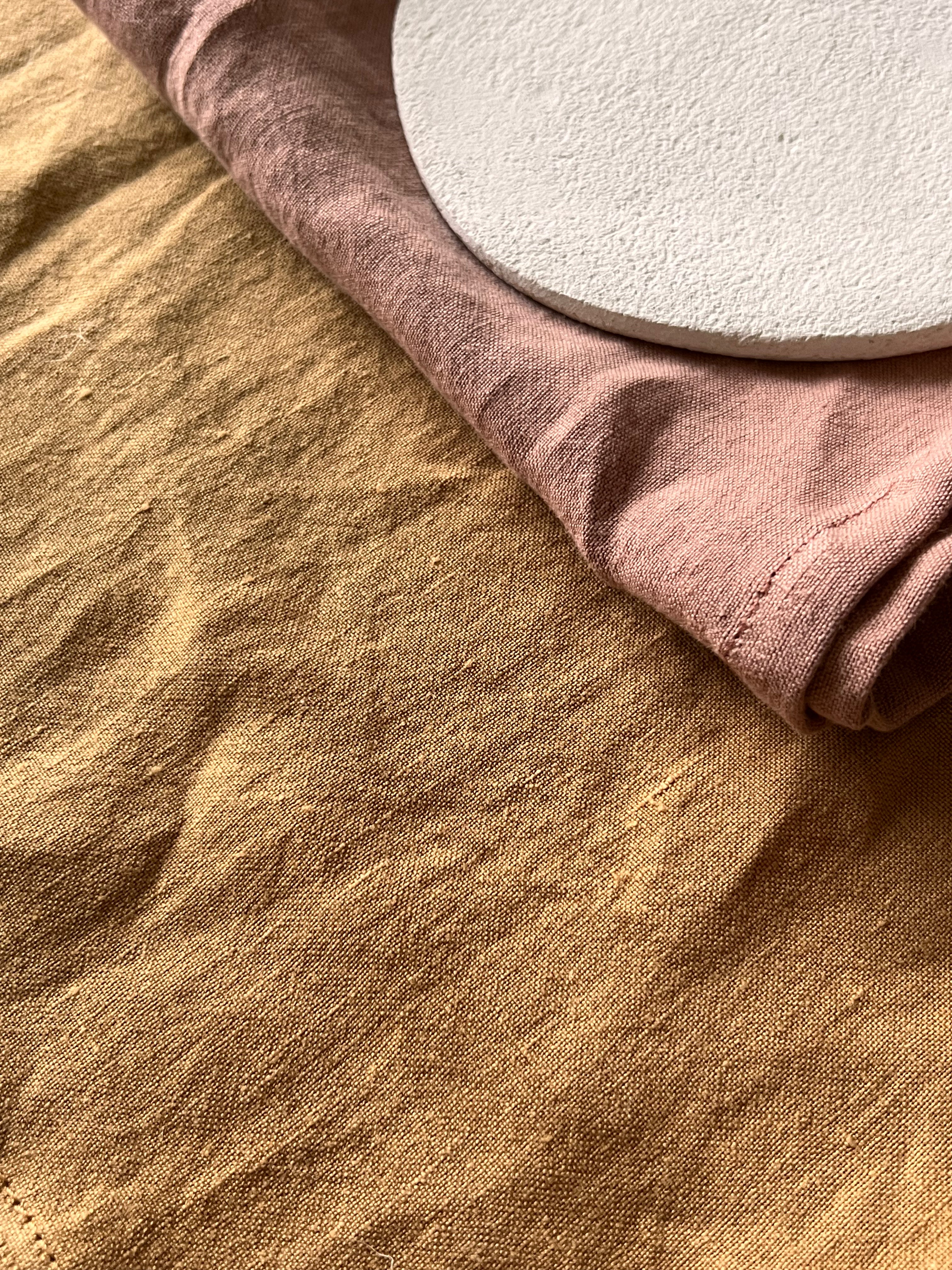 Nappe " à taaable ! " - Moutarde-linge de maison-Bilboquet Deco